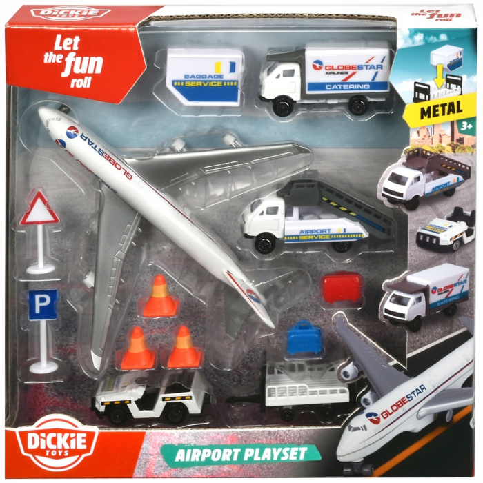 Set de joaca aeroport Dickie Toys Airport Playset cu 13 piese [16]