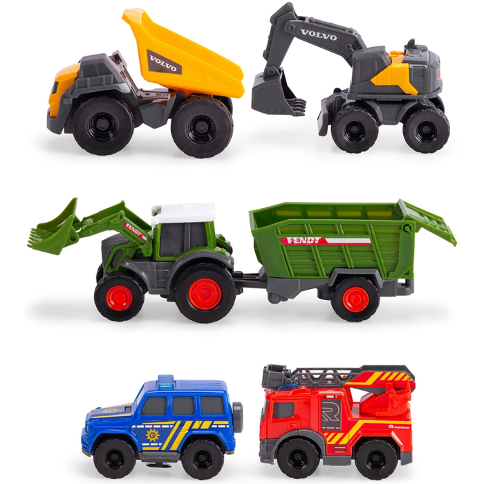 Set Dickie Toys Micro City Team 9 cm cu 5 vehicule [3]