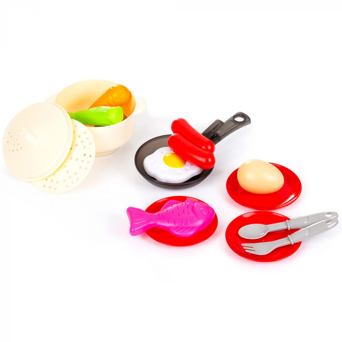 Set jucarie Chipolino Kitchen 87 cm cu sistem de curgere apa, lumini, sunete si 63 accesorii [3]