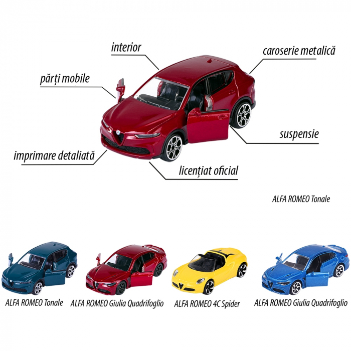Set Majorette Alfa Romeo cu 5 masinute [4]