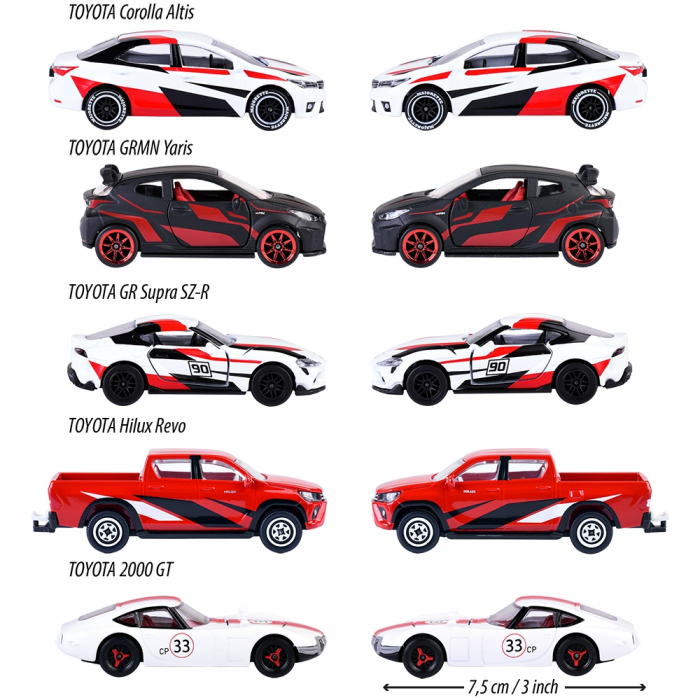 Set Majorette Toyota Racing cu 5 masinute [3]