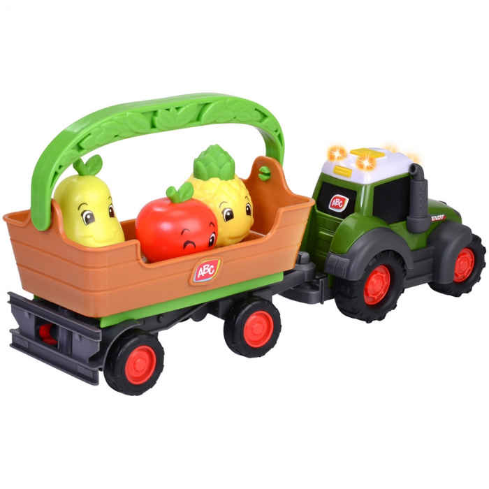 Tractor Simba ABC Freddy Fruit Trailer 30 cm cu lumini, sunete, remorca si figurine [2]