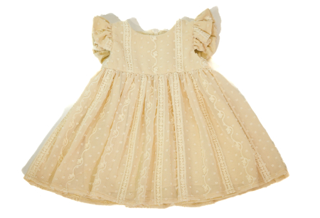 Rochite casual & elegante 0-18 luni - Rochie Denisa crem