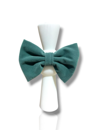 Lumanare Botez - Lumânare Botez Băieți cu Papion Verde Elegant