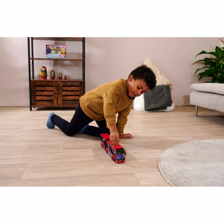 Autobuz Dickie Toys Volvo City Bus 40 cm rosu [8]