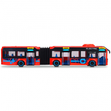 Autobuz Dickie Toys Volvo City Bus 40 cm rosu [2]