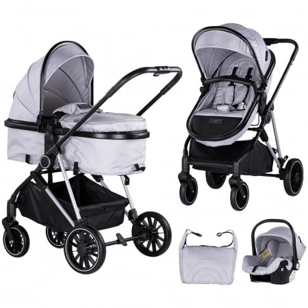 Carucioare Copii - Carucior Chipolino Aura 3 in 1 cloud