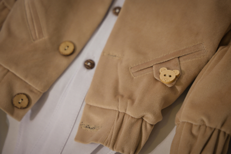 Compleu Aris din catifea cu gecuta tip aviator [1]