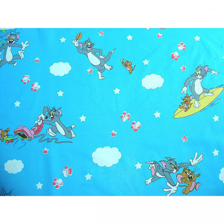 Lenjerie patut Hubners Pisica si Soricel 5 piese albastru [2]