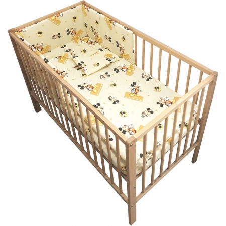 Lenjerii Patut - Lenjerie patut Hubners Soricel 4 piese crem