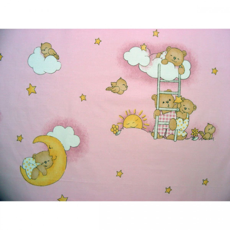 Lenjerie patut Hubners Ursulet Somn Usor 5 piese roz [1]