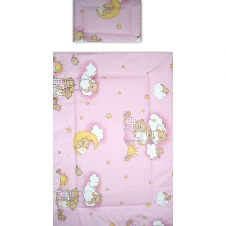 Lenjerie patut Hubners Ursulet Somn Usor 5 piese roz [2]
