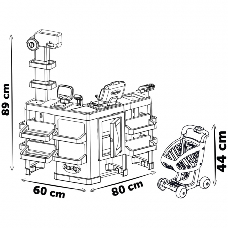 Magazin pentru copii Smoby Maxi Market cu 50 accesorii [4]