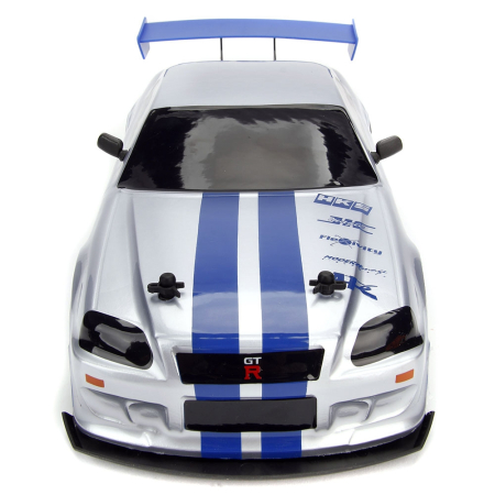 Masina Jada Toys Fast and Furious Nissan Skyline GTR Drift cu anvelope si telecomanda [8]