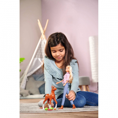 Papusa Simba Steffi Love Little Horse 29 cm cu figurina si accesorii [7]