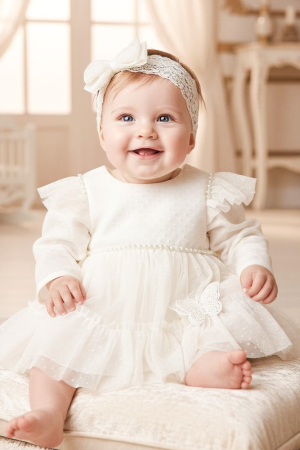 Rochii botez - Rochie Anca ivoire