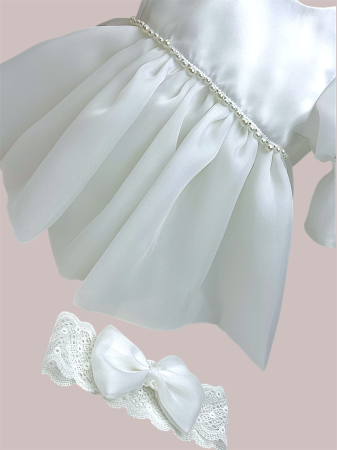 Rochie din organza cu perle Olga [4]