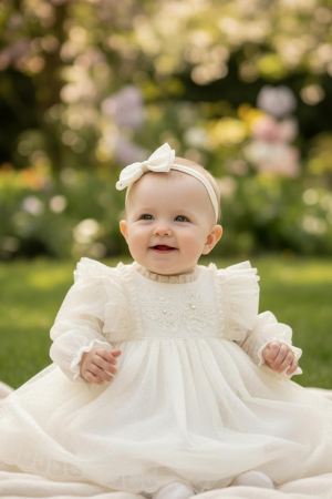 Rochii botez - Rochie Ilaria ivoire