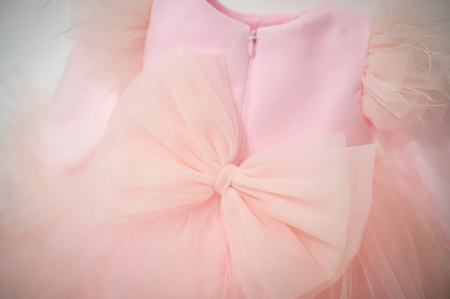 Rochie Karina Roz cu maneca lunga [4]