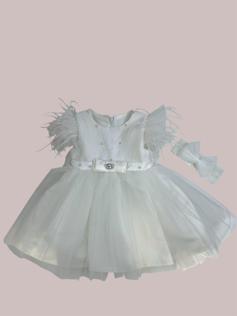 Botez - Rochita Corina cu maneca scurta ivoire