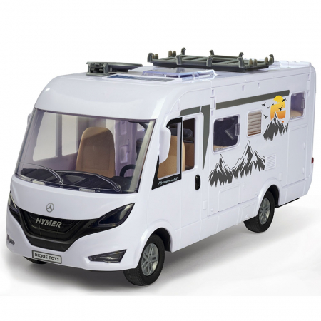 Rulota Dickie Toys Camper Hymer Camping Van Class B cu figurina si accesorii [2]
