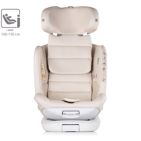Scaun auto Chipolino Clima Air I-Size 40-150 cm cu sistem Isofix si sezut rotativ biscotta [8]