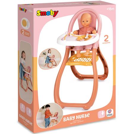 Scaun de masa pentru papusa Smoby Baby Nurse Highchair [5]