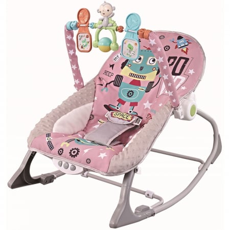 Balansoare Bebelusi - Scaunel balansoar Chipolino Baby Spa pink