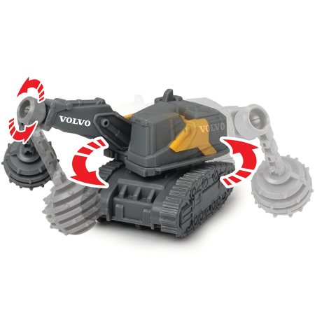 Set Dickie Toys Volvo Micro Workers 9 cm cu 5 vehicule [10]