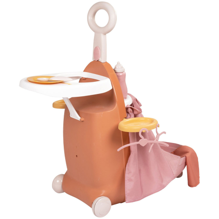 Papusi Si Accesorii - Valiza multifunctionala pentru papusi Smoby Baby Nurse Nursery Suitcase 3 in 1 cu 6 accesorii