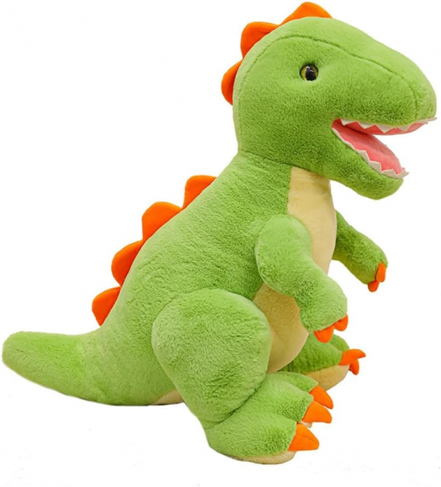 Jucarie de plus, Dinozaurul T-Rex, Verde, 35 cm [2]