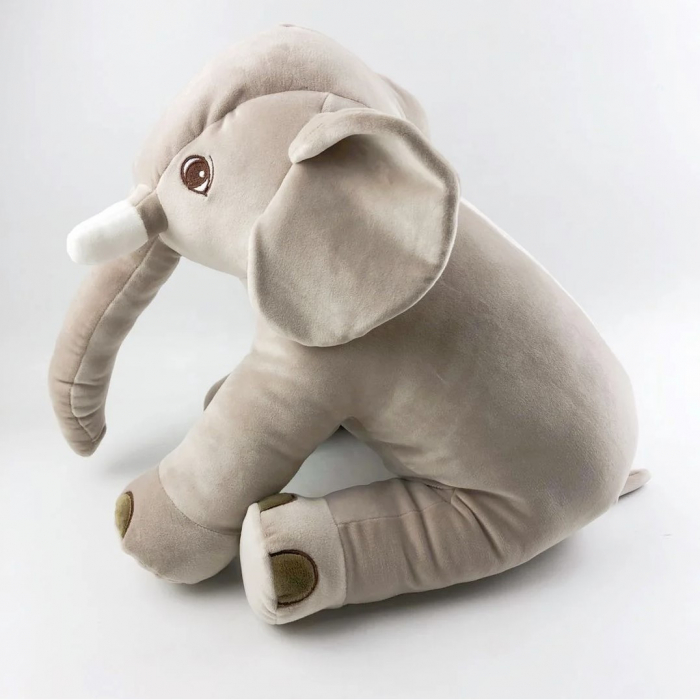 Jucarie de plus, Elefantul Cicilino, Gri, 35 cm [2]