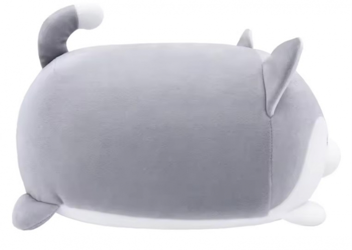 Jucarie de plus, Husky, Gri/Alb, 35 cm [6]