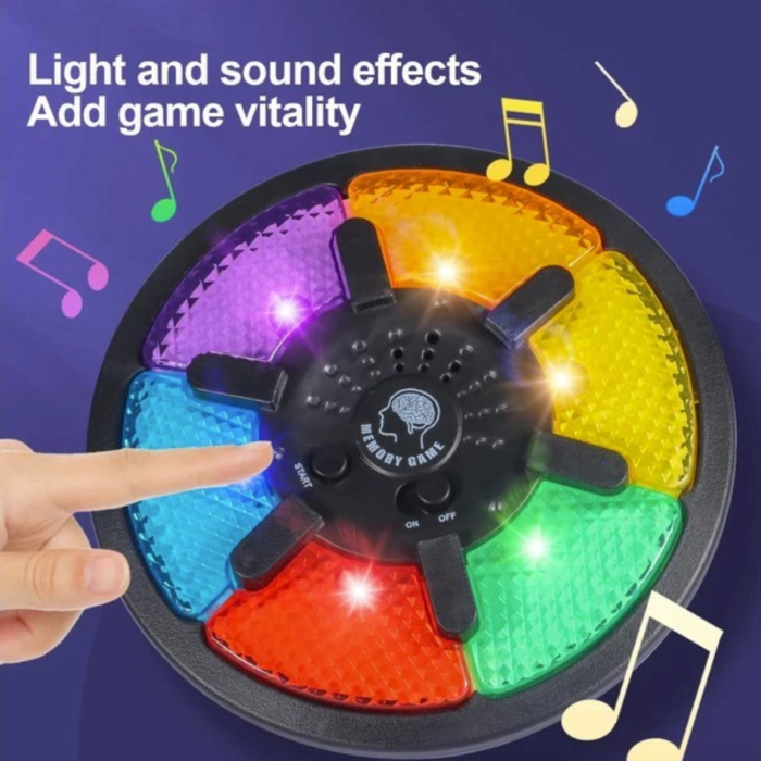 Joc de memorie electronic, consola interactiva cu lumini si sunete, 15 niveluri de dificultate, 6+ ani [6]