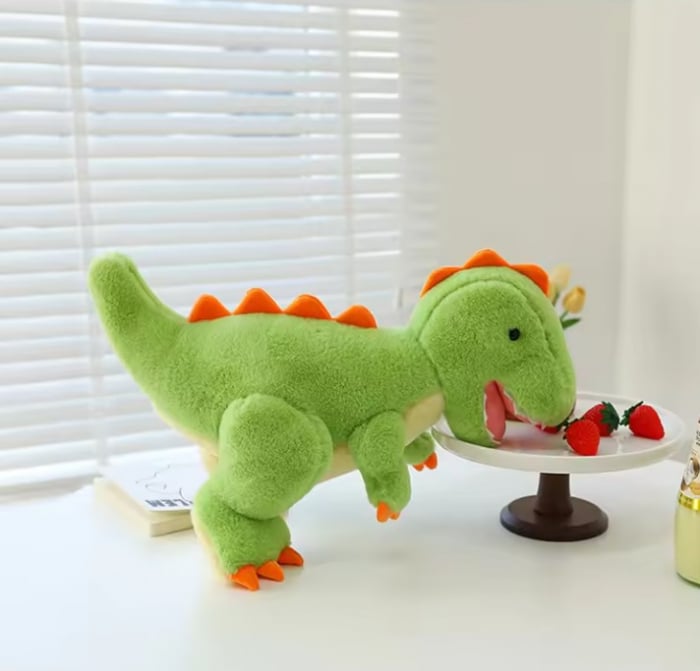 Jucarie de plus, Dinozaurul T-Rex, Verde, 50 cm [5]