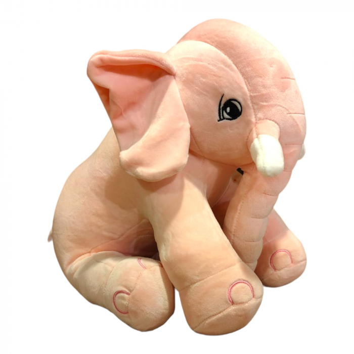 Jucarie de plus, Elefantul Cicilino, Roz, 35 cm [2]