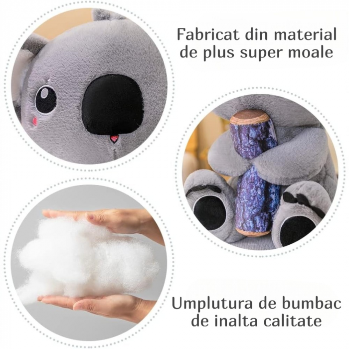 Jucarie de plus Koala Gri Koko 30 cm copii [6]