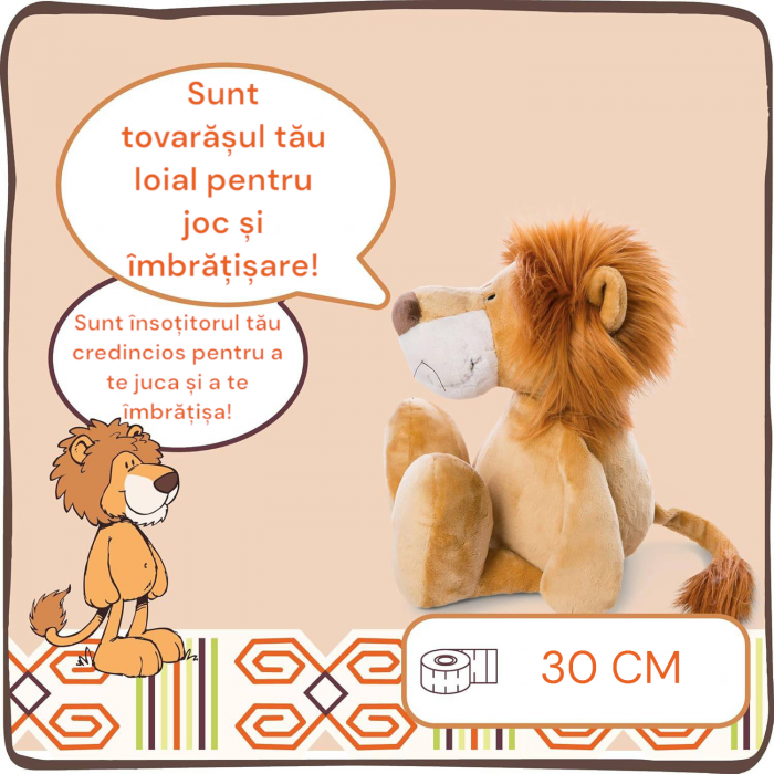 Jucarie de plus, Leul Simba, Maro, 30 cm [3]