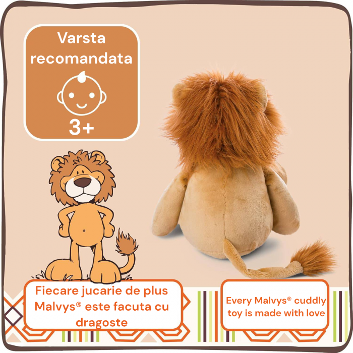 Jucarie de plus, Leul Simba, Maro, 30 cm [4]