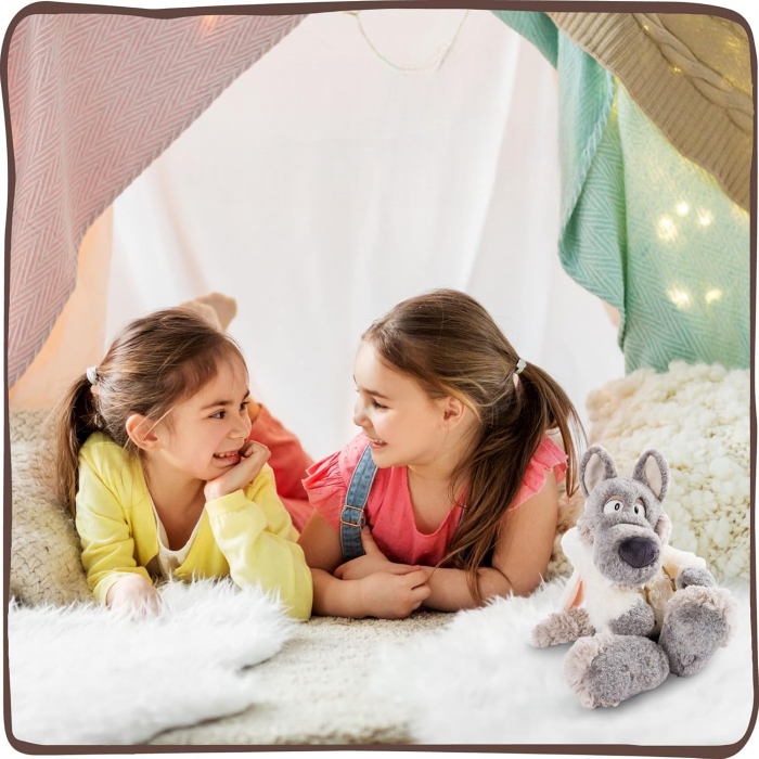 Jucarie de plus, Lupul Ghost, Alb, 50 cm [4]