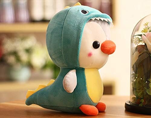 Jucarie de plus, Pinguinul Dino, Albastru/Gri, 23 cm [4]