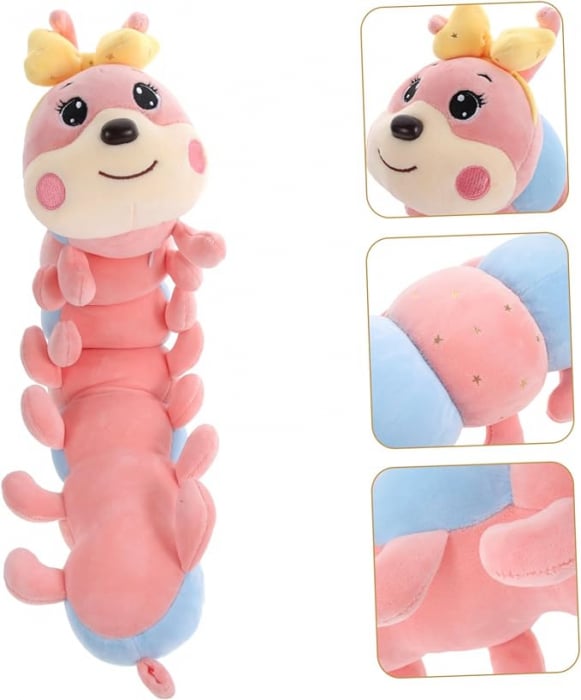 Jucarie de plus, Omida Cozy, Roz/Bleu, 55 cm [5]