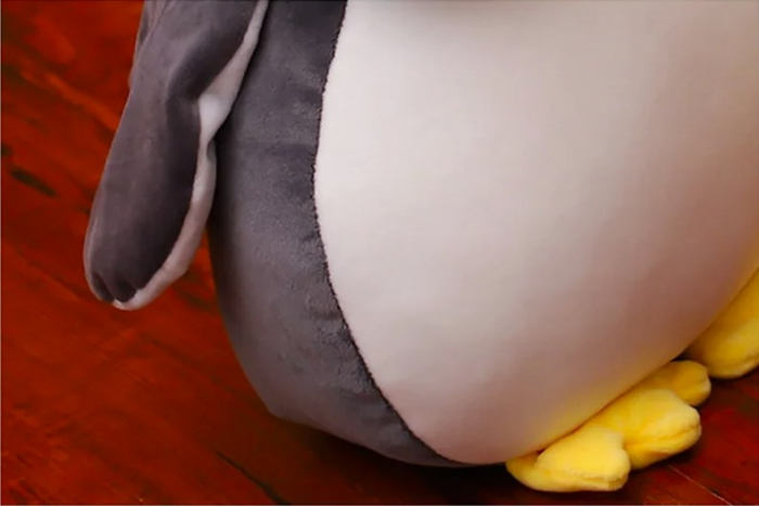 Jucarie de plus, Pinguinul Zambarel, Gri, 30 cm [6]