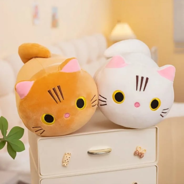 Jucarie de plus Pisica Portocalie Mimi 25 cm copii [6]