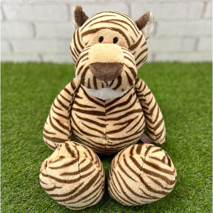 Jucarie de plus, Tigrul Stripes, Portocaliu/Negru, 30 cm [2]