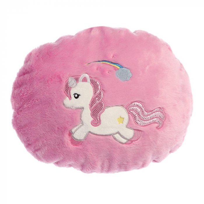 Jucarie de plus, Unicornul Magic, Alb/Roz, 30 cm [4]