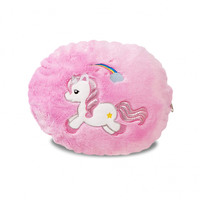 Jucarie de plus, Unicornul Magic, Alb/Roz, 30 cm [6]