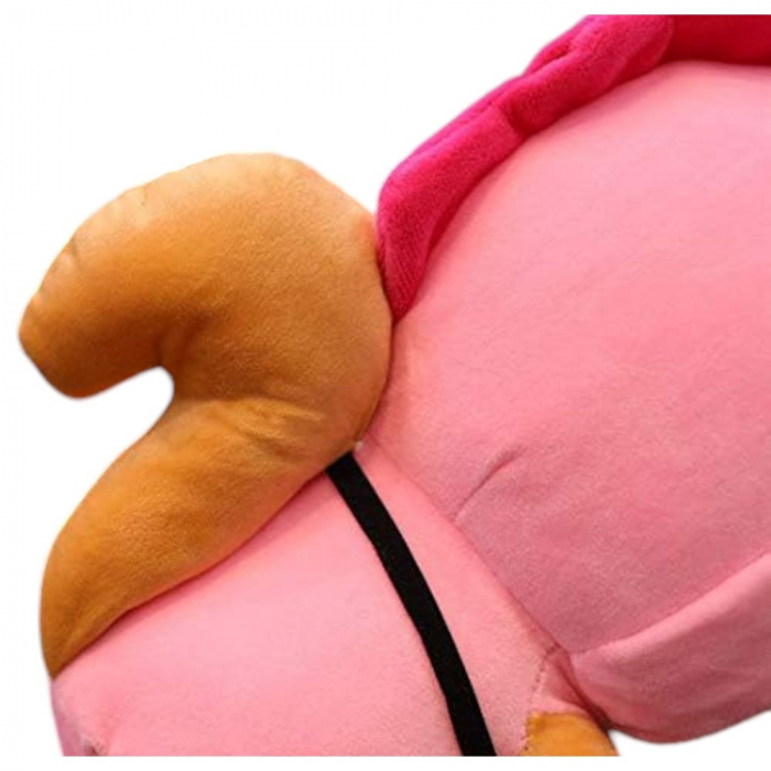 Jucarie de plus, Veverita Unicorn, Roz, 25 cm [6]