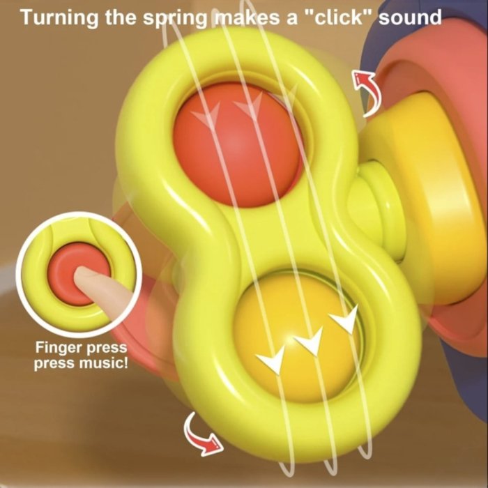 Jucarie senzoriala pentru bebelusi, cub interactiv cu activitati, dezvoltare motricitate fina, multicolor, 6–24 luni [9]