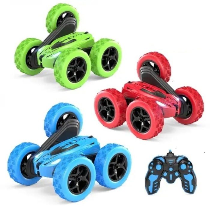 Masina cu telecomanda RC Stunt Car, cascadorii 360°, rotire fata-verso, roti anti-soc, 4x4 [6]